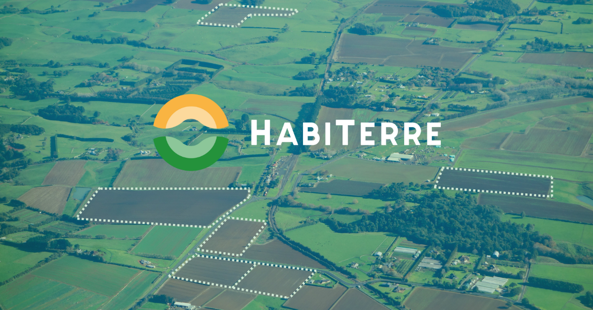 HabiTerre logo with cropland field image